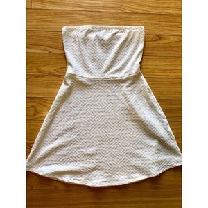 NWOT White Strapless Divided by H&M Dress